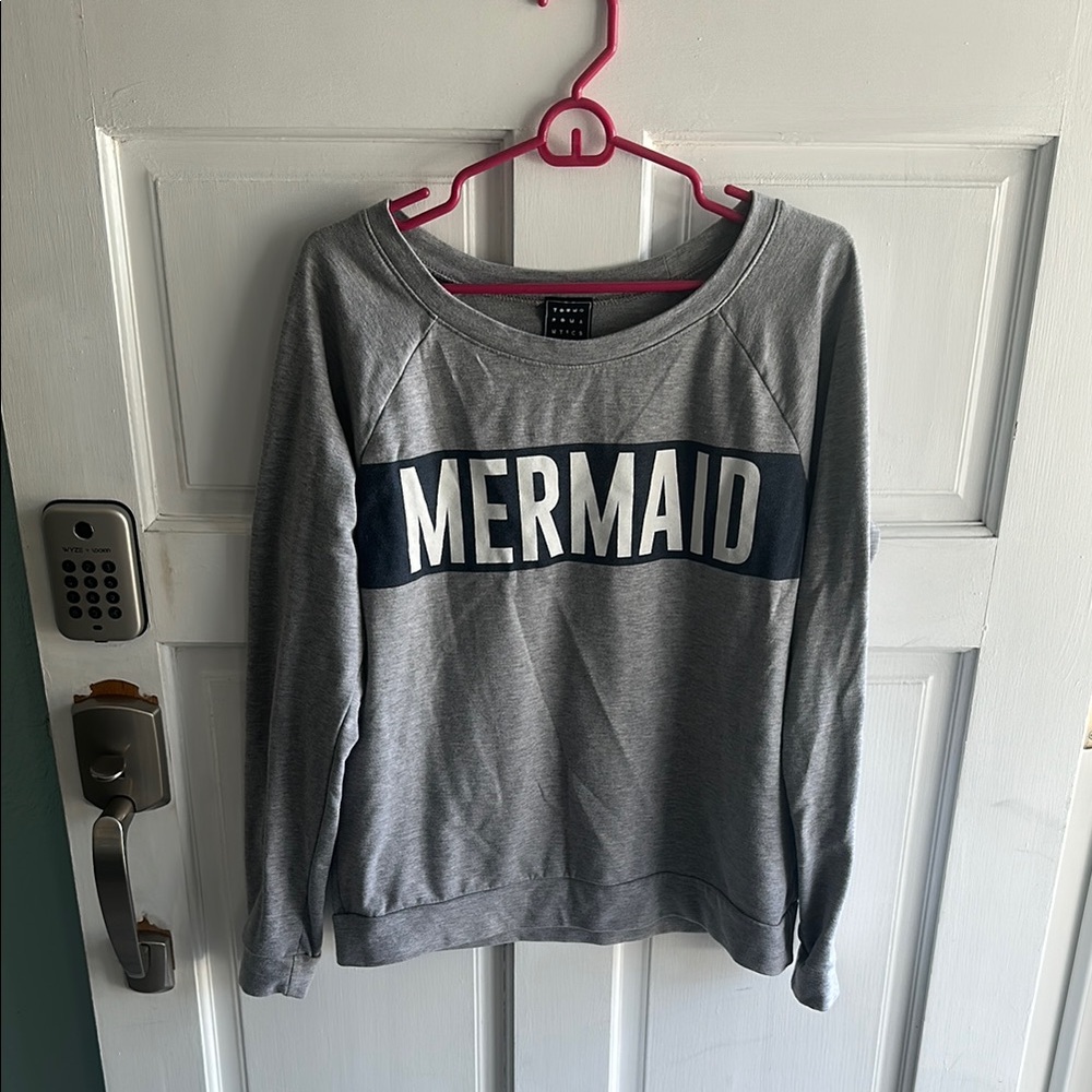 Gray Boxy Relaxed Sweatshirt